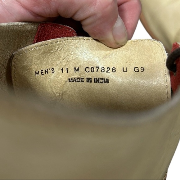 Vintage Cole Haan Leather Chukka Boots Men’s Beige Lace-Up Dress Casual Shoes 11 - Picture 7 of 9